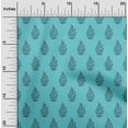 thumbnail image 2 of oneOone Georgette Viscose Turquoise Blue Fabric Block Craft Projects Decor Fabric Printed By The Yard 42 Inch Wide, 2 of 4