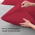 thumbnail image 4 of BAOPAI Luxury Hotel Protective Pillowcase Covers 2 Pack Breathable Moisture Wicking Oil Resistant Soft Comfortable Bedding for Better Sleep, 4 of 6