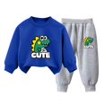thumbnail image 2 of Pisexur Ensemble de Vêtements d'Automne pour Bébés Filles Garçons 2 Pcs Mode Décontractée Imprimé Mignon Manches Longues Col Rond Chandails en Molleton et Pantalons de Survêtement Ensemble de Survêtement pour Enfants Filles Garçons 3-8 Ans, 2 of 4