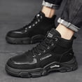 thumbnail image 2 of Mens Military Tacticle Mid Calf Combat Boots Non Slip Hiking Riding Work Ankle Booties for Outdoor Activities, 2 of 5