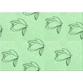 thumbnail image 1 of Ahgly Company Machine Washable Indoor Rectangle Transitional Mint Green Area Rugs, 5' x 7', 1 of 7