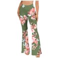 thumbnail image 1 of LSLJS Pantalon Long Évasé à Jambe Grand Taille Haute Boho Hippie pour Femme, 1 of 5