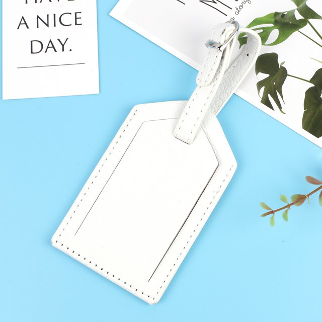 Luggage Tag Personalized Travel Suitcase Name Address ID Baggage Label Address Holder Portable Boarding Tags Travel Accessories White