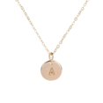 thumbnail image 1 of Collier Pendentif Rond en Forme de Pièce Chaîne de Cou Disque Alphabet Chaîne de Cou Alphabet Fille Femme Cadeau Bijoux Femme, 1 of 9