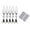 Silver, variant on 5PCS Fly Fishing 2025 Upgrade Fishing Kit Trout Swimbait Dry Trout Panfish For Saltwater Freshwater Panfish Fly Fishing Realistic Fly Design for Fisherman Who Has Everything Mooching Rig And Ice