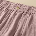 thumbnail image 5 of Sijiajgjfu Womens Cotton Linen Long Pants Pink L, 5 of 5