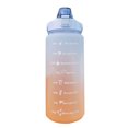 thumbnail image 2 of Sports Water Bottle, Leakage Proof Portable Gradient Color Straw Drinking Bottle 2000ml One Click Open with Handle for Hiking for Running Purple,Light Blue,Light Green,Pink, 2 of 7