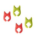 thumbnail image 1 of 2PC Spoon And Lid Rest 2 PCS Spoon Pot Pan Holder Spatula Bracket Clips Heat Resistance Non Slip Silicone Pot Spoon Holder Pot Clip Holder Fun Cartoon Spoon Rest For Pot Kitchen Gadget Pink, 1 of 7