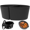 thumbnail image 3 of 3Pcs Slow Cooker Divider Liner for 6QT Pot Leakproof Slow Cooker Divider Insert Reusable Silicone Slow Cooker Divider Heat Resistant Cooker Liner Insert Dishwasher Safe for Home Cooking 2, 3 of 11