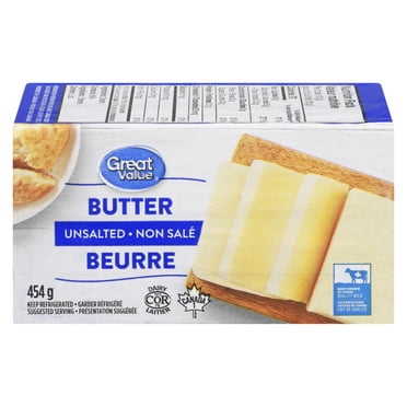 Great Value Beurre Non Salé