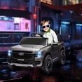 thumbnail image 2 of Qaba Ford Ranger sous Licence Voiture Électrique 12 V avec Rangement Arrière, Gris, 2 of 9