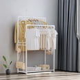 thumbnail image 4 of Dvkptbk Coat Rack Double Pole Clothes Hanger Hanging Clothes Hanger Multifunctional Bedroom Clothes Hanger Storage Box Can Be Placed The Bottom Floor Organization and Storage, 4 of 6