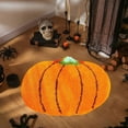 thumbnail image 4 of HHBEAUTY Halloween Bathroom Rug, Fall Pumpkin Bath Mat Water Absorbent Non-Slip Washable for Shower Tub Microfiber Washable Absorbent Carpet Autumn Halloween Thanksgiving Home Kitchen Decoration, 4 of 7