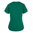 thumbnail image 1 of Heliisoer Women Short Tops Working Sleeve V-neck Uniform Solid Color Pocket Blouse, 1 of 4