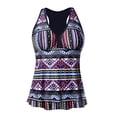 thumbnail image 4 of LUOGENLI Womens Swimsuits 2-Piece Womens Tankini Tops Racerback Swim Tops Flowy Bathing Suit Tops Swimsuit Tops No Bottom Purple Size S, 4 of 4