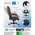 thumbnail image 2 of Boss Office High Back Executive Office Chair in Cherry, 2 of 7
