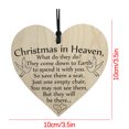 thumbnail image 5 of Dvkptbk Heart-Shaped Label Wooden Commemorative Wooden Sign Pendant Home Decor, 5 of 5