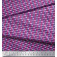 thumbnail image 3 of Soimoi Purple polyester Crepe Fabric Diamond Geometric Printed Fabric 1 Yard 42 Inch Wide, 3 of 5