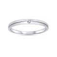 thumbnail image 3 of Bague de Fiançailles et de Promesse de Mariage Solitaire en Diamant 2,5 mm 14 K, 3 of 4