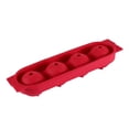 thumbnail image 2 of Ice Cubes 4-Cell Spherical Ice Cube Tray with Lid Ice Balls for Drinks and Desserts(Orange Color,1-Piece) Rkxzt, 2 of 6