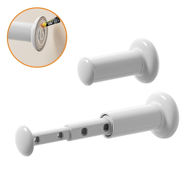 Chmadoxn Hooks for Hanging Non Perforated Balcony Wall Mounted Multifunctional Clothesline Pole Telescopic Hanging Pole Household Clothesline Rack clothesline pole