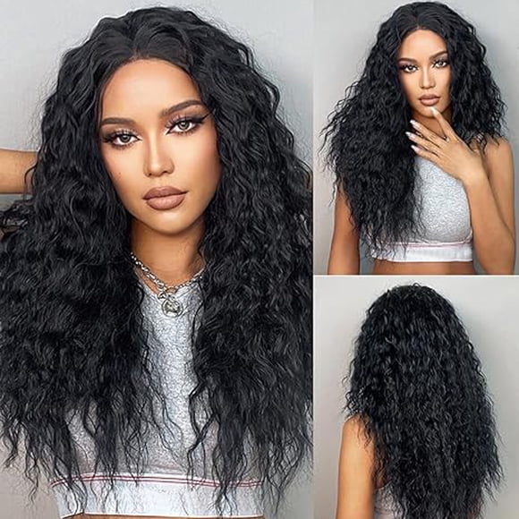Holiday Gifts! Gspmoly Human Hair Wigs, Lace Front Wigs Human Hair Pre Plucked Curly Transparent Lace Frontal Wigs Human Hair Density Wigs for Women Human Hair Glueless Lace Front Wigs