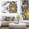 thumbnail image 1 of Unique Gold and White Fractal Flower - Floral Canvas Art Print, 1 of 3