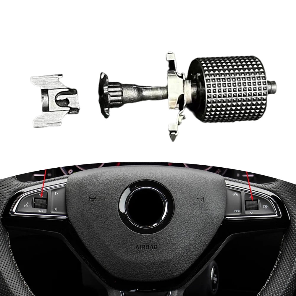 Bouton de Volant Compatible avec Modèles Skoda comme pour Superb III Octavia Karoq et Plus 5ED919179