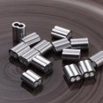 thumbnail image 3 of 200pcs 1/8 Inches 2MM Wire Rope and Cable Aluminum Crimping Loop Sleeve Steel Rope Joint Aluminum with Double Holes, 3 of 8