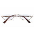 thumbnail image 2 of Agstum Half Moon Readers Spring Hinge Reading Glasses Single Vision (+1.25, Gold), 2 of 4