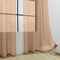 thumbnail image 4 of ZENGHUIJ Solid-Color Double-String Polyester Curtain Sheers Semi-Sheer Curtains Rod-Pocket Style Semi-Sheer Curtains, 4 of 6