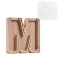 thumbnail image 2 of Agiferg Personalized Wooden Name Money Box Wooden Deposit Box Twenty Six English Letters, 2 of 6