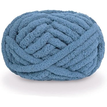 1Pcs Chunky Knit Chenille Yarn for Hand Knitting Blankets, Super Soft Big Jumbo Blanket Yarn