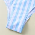 thumbnail image 5 of Kid Girl Swimsuit 2 Piece Summer Bikini Bathing Suit Striped Ruffle Cute Swimwear Bathing Suits 7-8 Years, 5 of 5