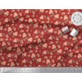 thumbnail image 2 of Soimoi Poly Georgette Fabric Leaves & Flower Floral Fabric Prints By Yard 42 Inch Wide, 2 of 3