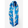 thumbnail image 2 of Bimba Blue Dots & Raccoon Animal Printed Pure Silk Scarf For Hair Neck Head Bandanas For Women 40 x 80 Inches, 2 of 6