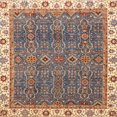 thumbnail image 1 of Ahgly Company Indoor Square Abstract Brown Oriental Area Rugs, 8' Square, 1 of 6