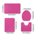 thumbnail image 3 of Rbaofujie Bedroom Rugs Memory Foam Bath Mat 4 Set Bathroom Rugs for 4 Pcs Toilet Mats Universal Soft Comfortable Water Absorption Non-Slip Thick Machine Washable Easier To Dry Dark Rugs for Bathroom, 3 of 7