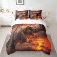 thumbnail image 2 of YST Wild Sloth Comforter Set, Jungle Animal Bedding, 7-Piece, Brown and Grey, King, 2 of 6