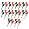 thumbnail image 1 of 20 Pcs Insulated Alligator Clips Test Clamp Crocodile Clamps Black Red 1.9", 1 of 1