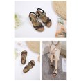 thumbnail image 4 of Bohemian Flat Flower Rhinestone Sandals Outer Beach Sandals, 4 of 9
