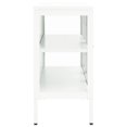 thumbnail image 2 of vidaXL Buffet Blanc 105x35x70 cm Acier et Verre, 2 of 5