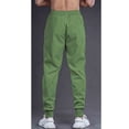 thumbnail image 4 of Lovzfmll Men's Solid Color Casual Utility Pants, Relaxed Fit, Drawstring Elastic Waist, Pockets for Everyday Green, 3XL, 4 of 5