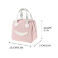 thumbnail image 3 of EGNMCR Lunch Sac à, Sac à Lunch Femme Isolation Grande Capacité Épaissi Papier D\'aluminium Portable Sac Bento Sac de Rangement Sac à Lunch un bentobag, 3 of 5