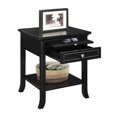 thumbnail image 2 of Convenience Concepts American Heritage Table d'Appoint Logan, Fini Bois Noir, 2 of 2