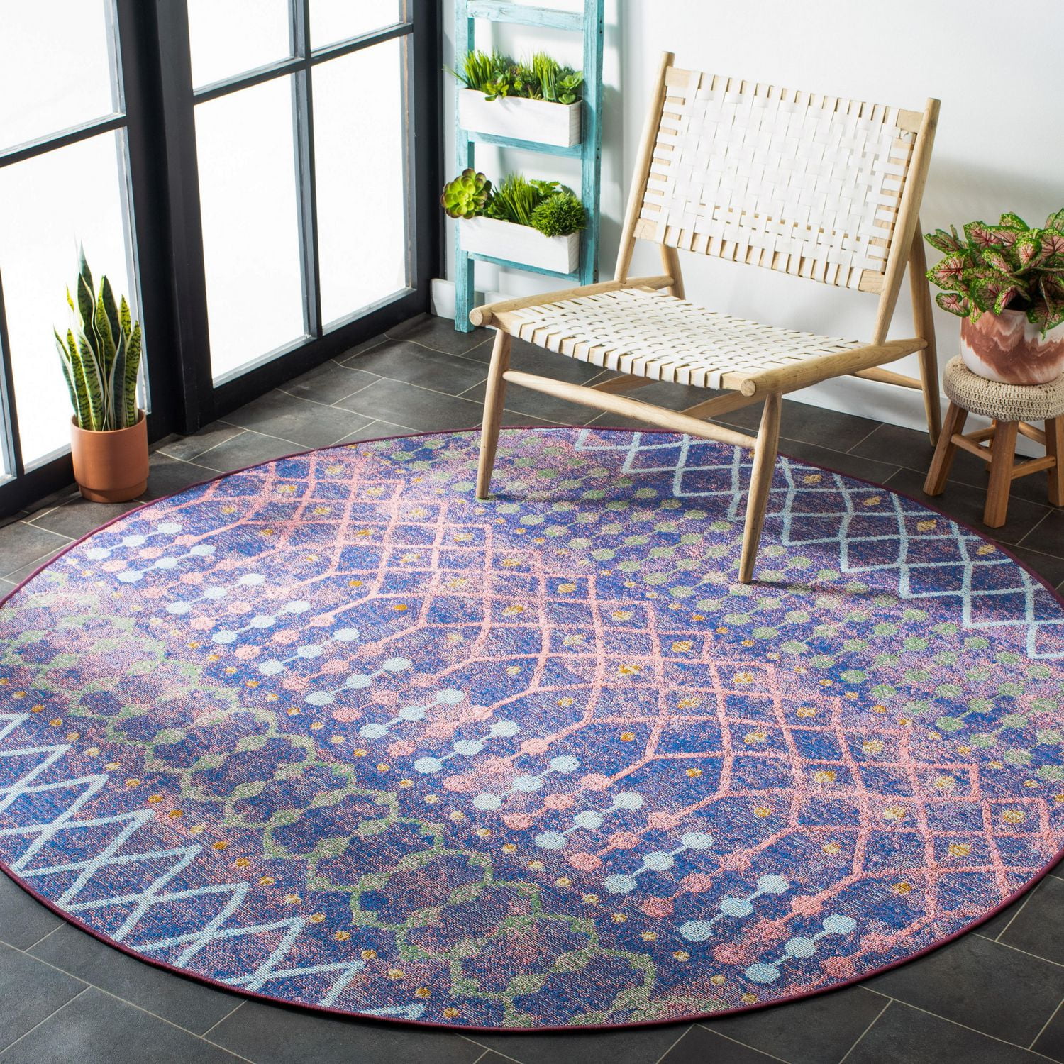 Safavieh Summer Merrill Tapis Géométrique Extérieur
