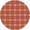 thumbnail image 1 of Ahgly Company Tapis d'Intérieur Ronds Transitionnels Lavables à la Machine, Rouge Rubis, 7 Pieds Rond, 1 of 7