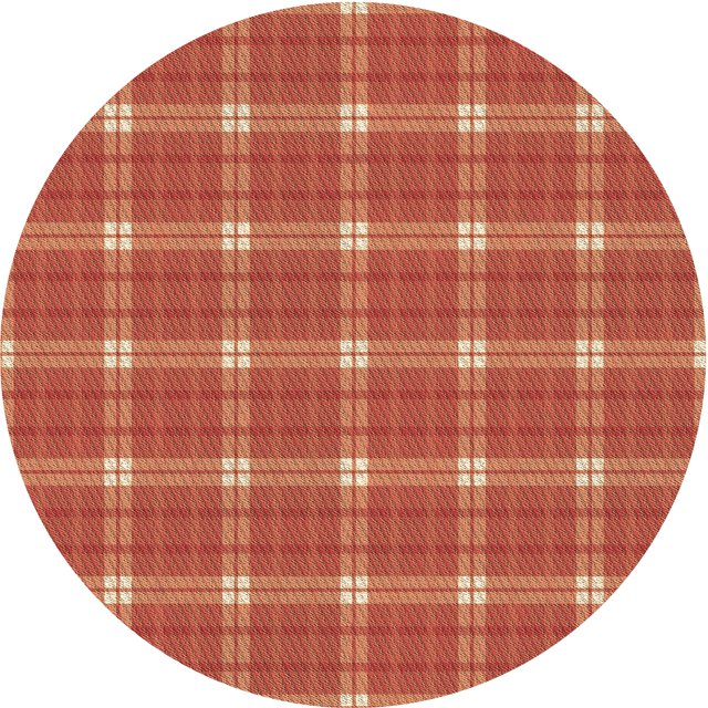Ahgly Company Tapis d'Intérieur Ronds Transitionnels Lavables à la Machine, Rouge Rubis, 7 Pieds Rond