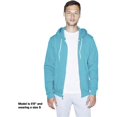 thumbnail image 2 of American Apparel Sweat à Capuche Zippé en Polaire Flex Unisexe, TTP, Vert Sirène, 2 of 6