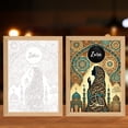 thumbnail image 2 of Binwennn Lamp for Kids Acrylic And Solid Wood Night Light For Desktop New Picture Frame Night Light Four Styles, 2 of 4